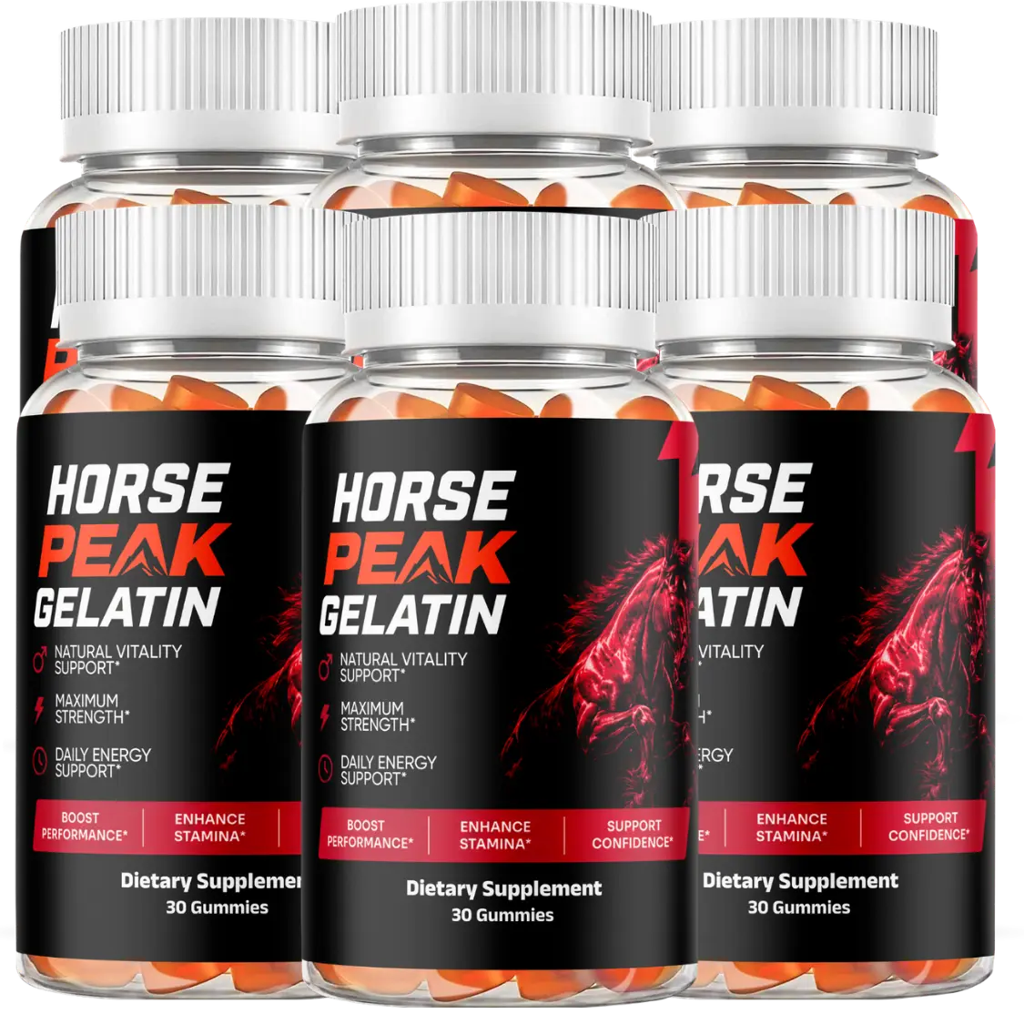 HorsePeak Gelatin 6 Bottle Bundle – Best Value Fat Burning Support